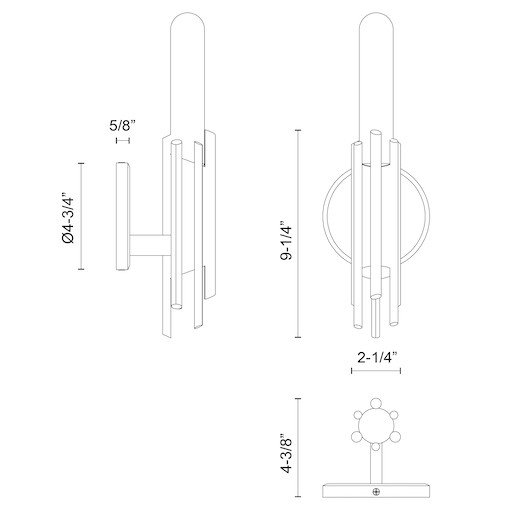 Torres 1 - Light Bath Sconce, Matte Black