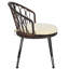 Ensemble de conversation d'extérieur Verdiva avec 2 chaises en rotin et table en verre-115694834-115694830