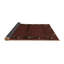 Tapis brun en laine et polyester tissé à la machine Evencio-1740212639