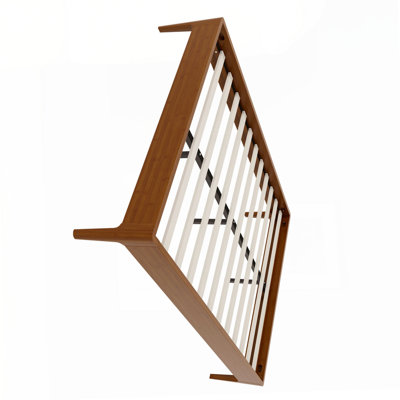 Bamboo Platform Bed Frame - Noise-Free with Underbed Storage