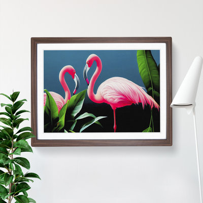 Attractive Flamingos - Framed Print