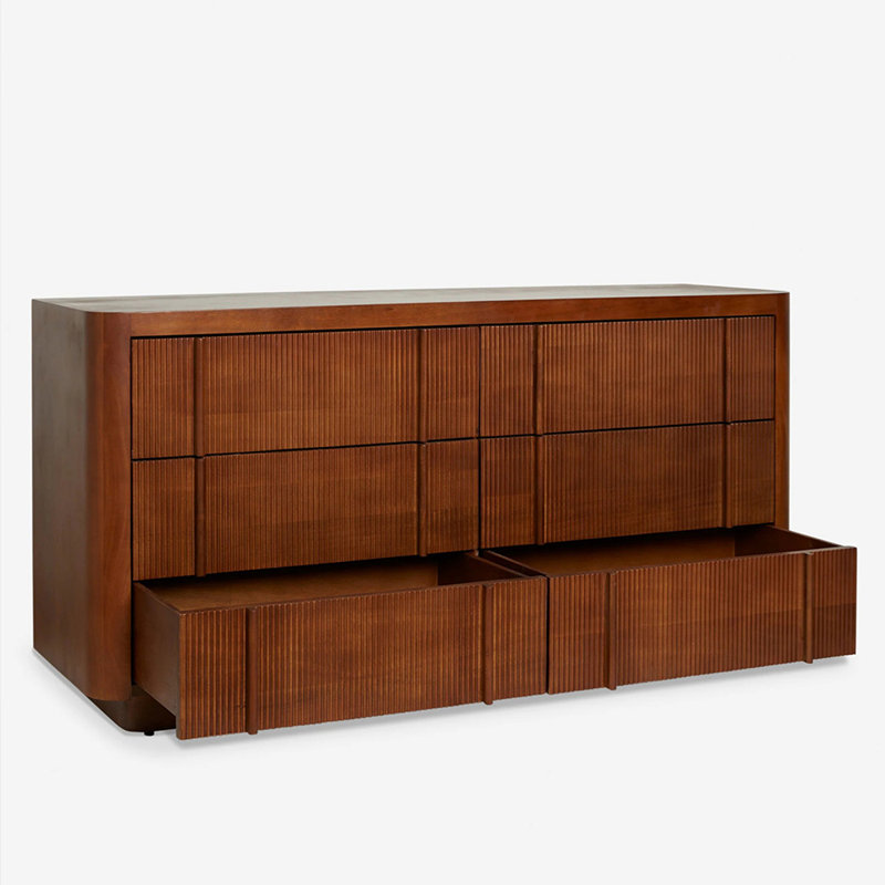 Buffet rétro de style français, H 33,4 po x l 63 po x P 17,7 po