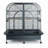 Double Macaw Cage with Divider - Black-3278012