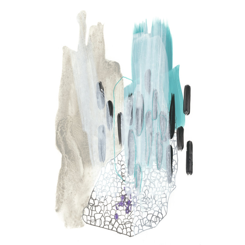 'Corollary II' by June Erica Vess - Painting Print, 30cm H x 20cm W, Wrapped Canvas