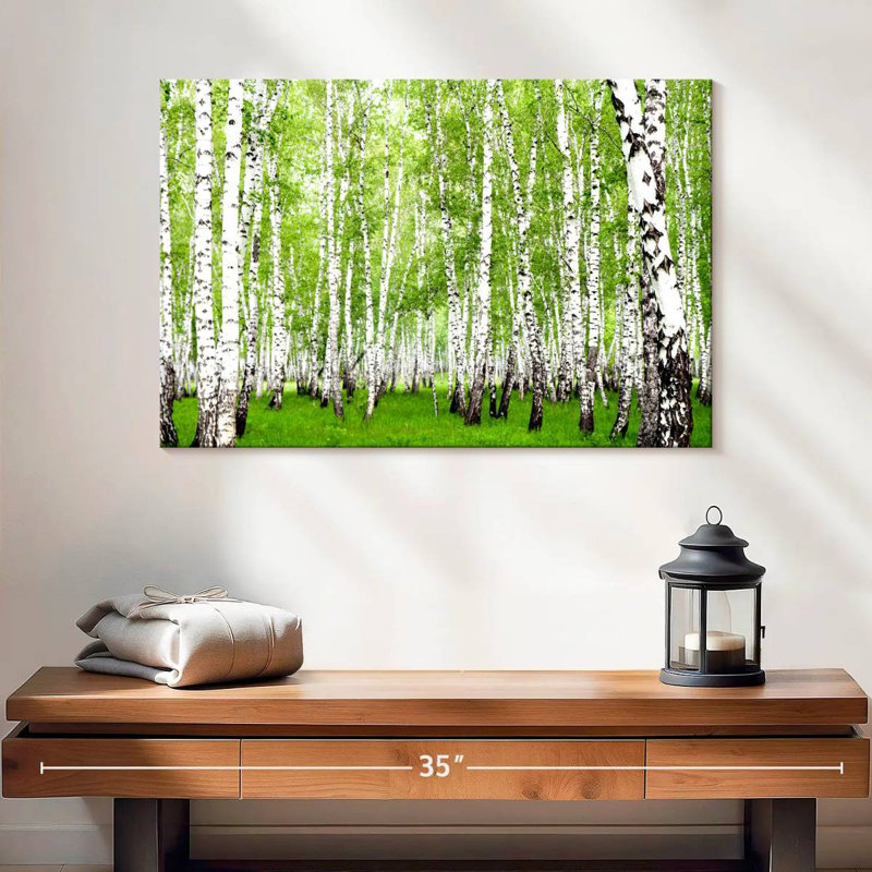 Harnek Green Birch Trees, 16" H x 24" W