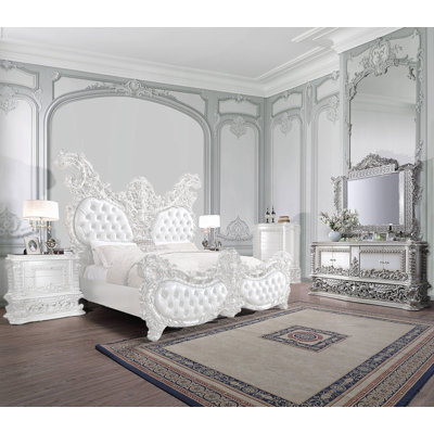 Commode 4 portes avec miroir Mosira
