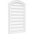 Arch Top Surface Mount Non-Functional Brickmould Frame PVC Gable Vent-43317038