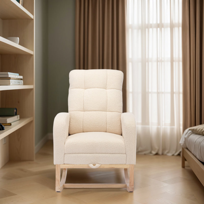Chaise berçante d'appoint, Beige
