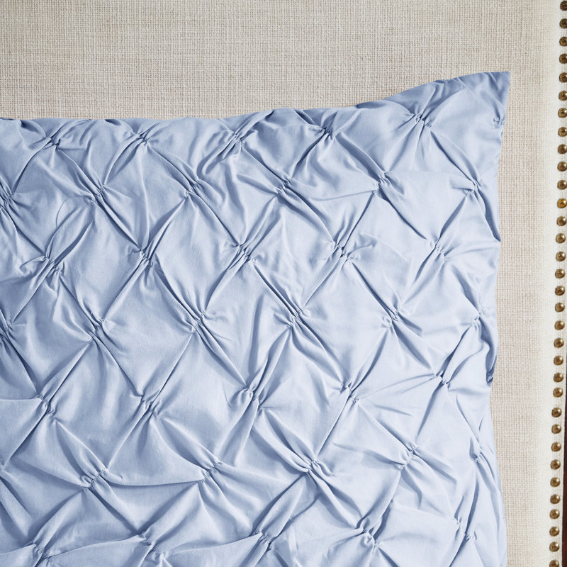 Édredon très grand - 8 pièces, imprimé floral en coton à grande échelle, Bleu