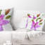 Magnifique floral mauve - coussin à imprimé floral