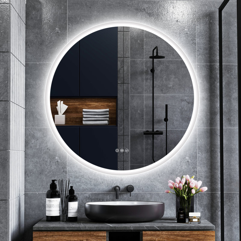 Miroir de salle de bain Epperly, 36 po x 36 po