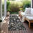 Elara Black Washable Indoor-Outdoor Rug - -439721095