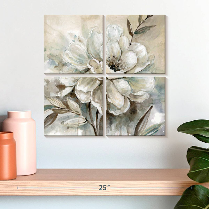 Harnek Neutral Bloom I, 18" H x 18" W