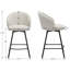 Tabouret de bar et de comptoir pivotant 26 po Yandier Sebastian (ensemble de 2)-243953192