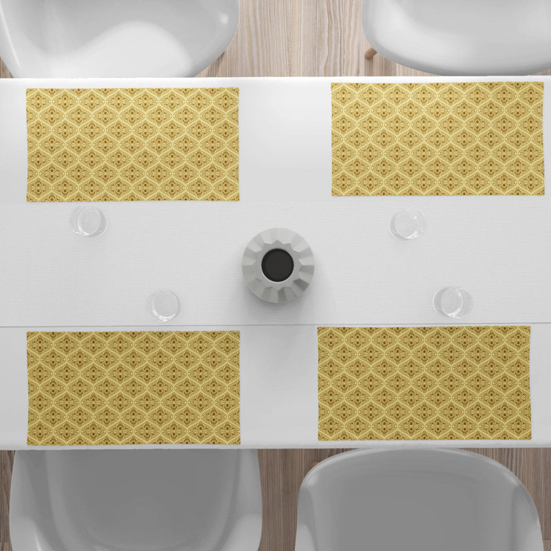 Polyester Abstract Rectangle Placemat