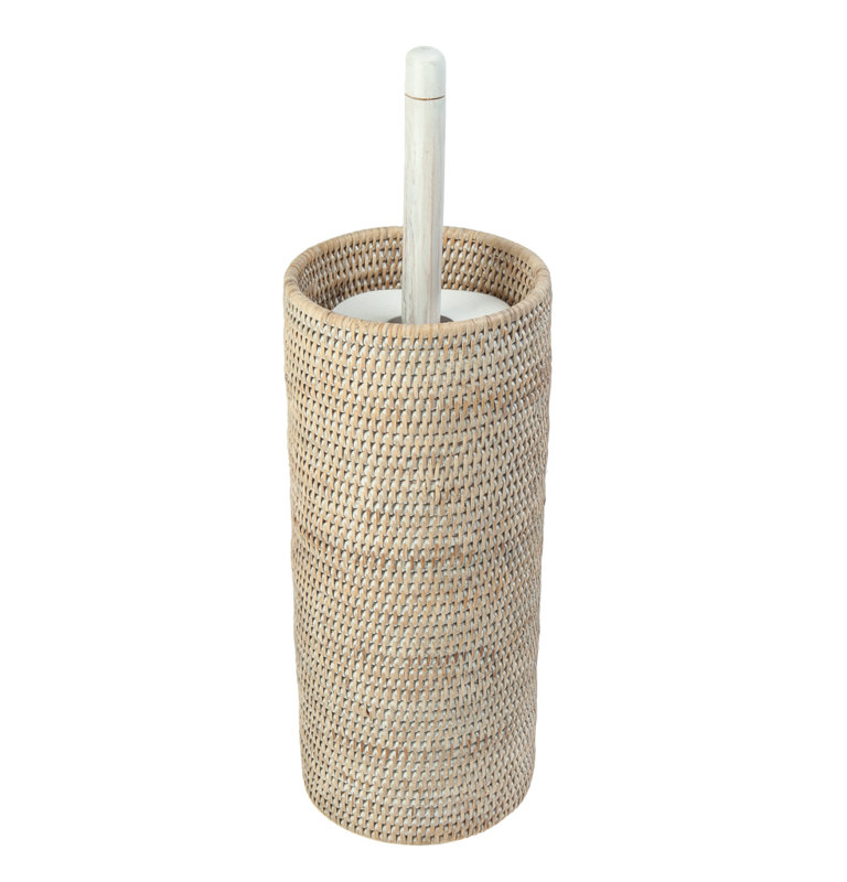 Porte-papier hygiénique sur pied Everard, Blanc