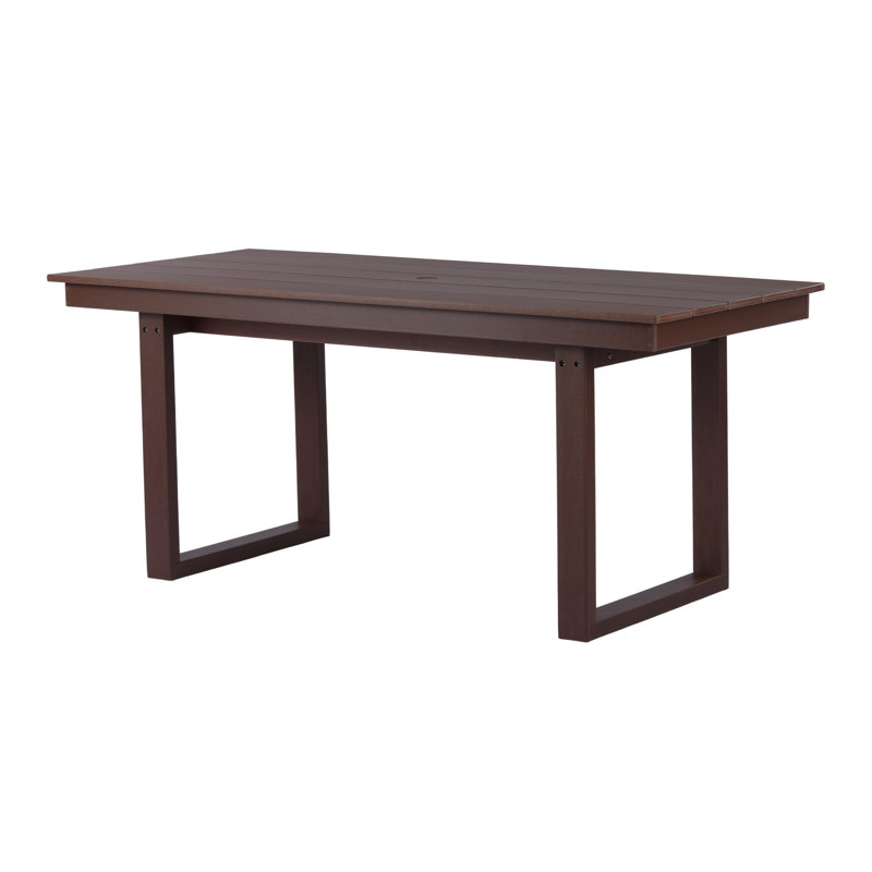 68" X 31" Rectangular Dining Table, Dark Brown