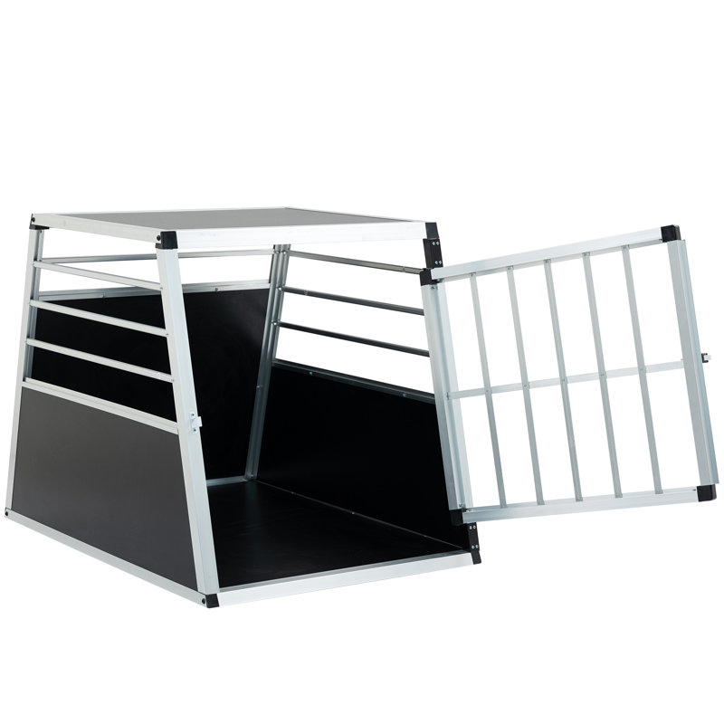 Cage pour chien avec cadre en aluminium et une porte verrouillable, H 27,17 po x l 25,59 po x P 35,83 po, Non