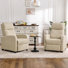 27" Wide Upholstered Manual Push Back Recliner With Side Pocket (Set Of 2)