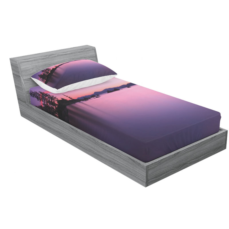 Microfiber Sheet Set, Twin Sheet Set with Fitted Sheet
