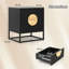48cm W Metal Bedside Table