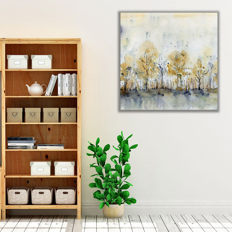 «Abstract Autumn Trees 1», reproduction d'art sur toile, H 12 po x l 12 po