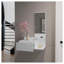 Armoire flottante pour couloir Lowell, salon, blanc