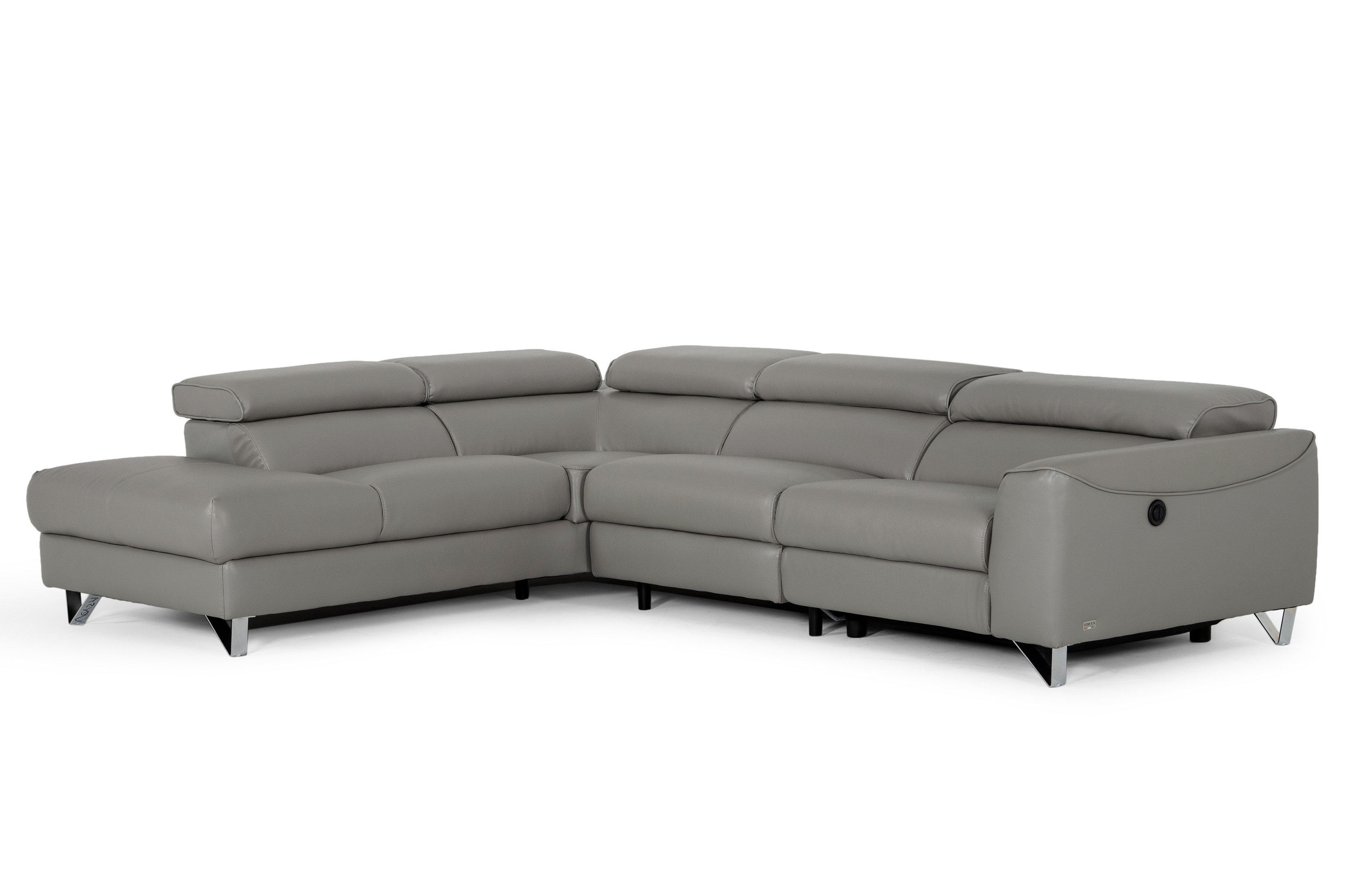 VIG Furniture 119'' Wide Faux Leather Left Hand Facing Reclining Sofa ...