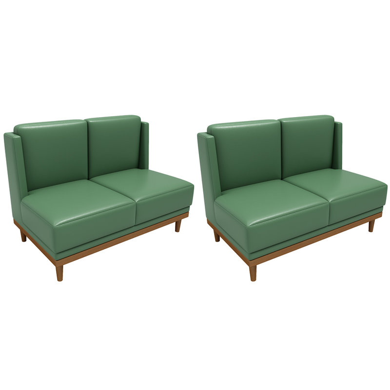 Banc rembourré en similicuir Western