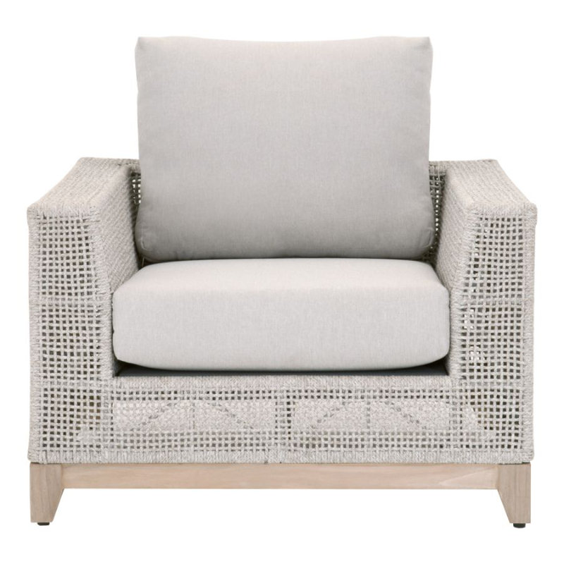 Woven Teak Outdoor Lounge Chair