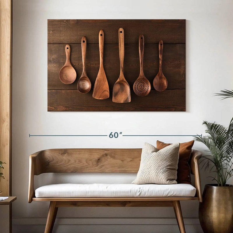 Ustensiles de cuisine en bois Senne, H 32 po x l 48 po