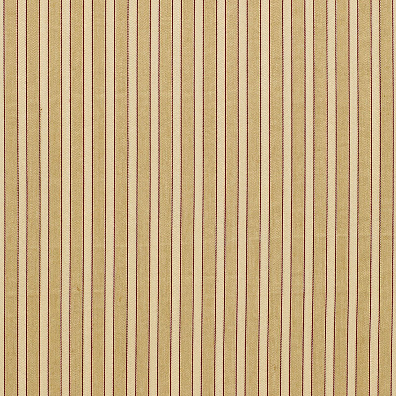 Antique Ticking Stripe Fabric, Taupe/Tan