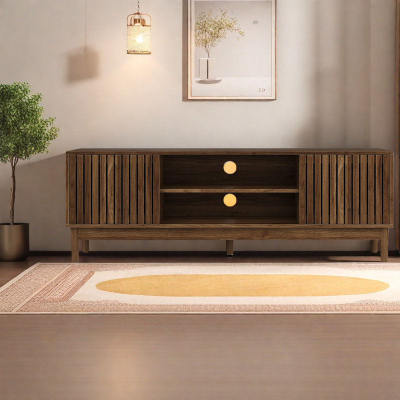 Meuble de rangement pour meuble télé et centres de divertissement, MDF 55 po Modern Home