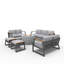Ensemble de conversation en osier / rotin pour 7 personnes avec coussins Patrice-1299629188