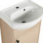 Petit meuble-lavabo autoportant de 18 pouces avec lavabo