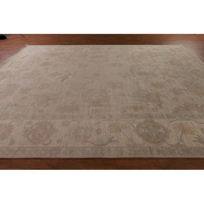 Vegetable Dye Oushak Oriental Large Rug 14