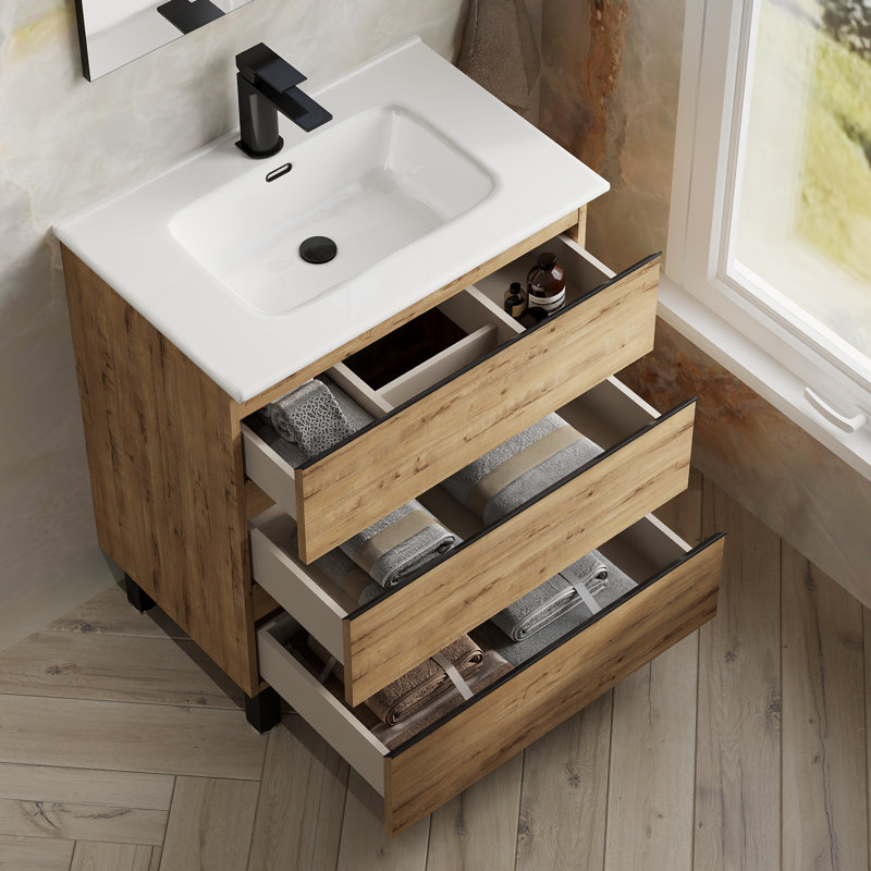 Bernestine 1mm Single Bathroom Vanity with Basin
