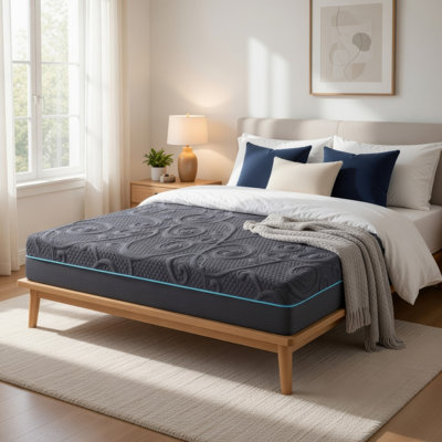 Matelas simple Kae, mousse viscoélastique infusée de gel hybride, ferme de 8 pouces