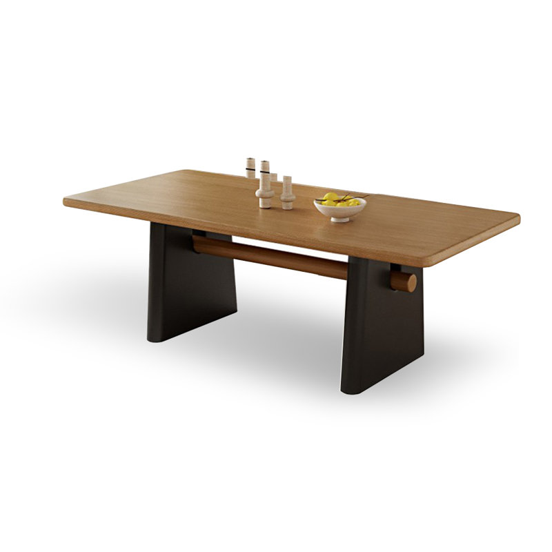Table de salle à manger rectangulaire, H 29,53 po x L 62,99 po x l 31,5 po, Noir, noir, noir, noir