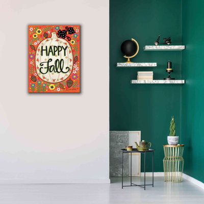 «Happy Fall Pumpkin» par Annie Lapoint, estampe numérique sur toile