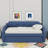 Twin Size Upholstered Daybed With Trundle-199661162