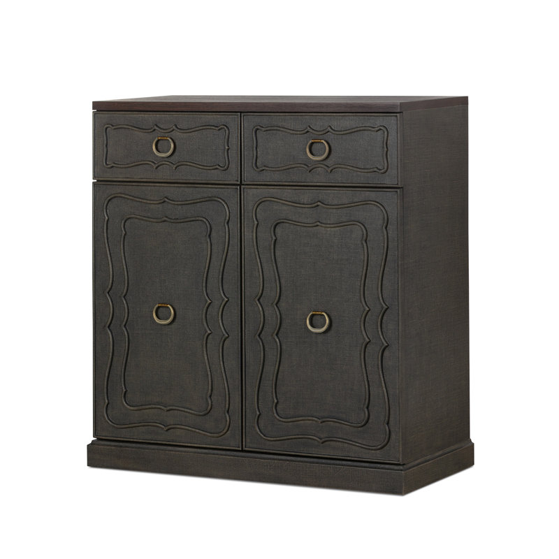 Hibiscus Hall Chest, Indigo, Seal Brown