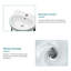 16"L x 14"W Wall Mount Bathroom Sink Ceramic Oval Console Bathroom Sink with Basin Faucet and Bracket Base