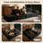 Boneless 114'' Modern L-shaped Sectional Sofa With Deep Seat, Sparkling Starry Fabric, Modular Couch For Living Room Or Bedroom – No Assembly Needed-545892167-545892165