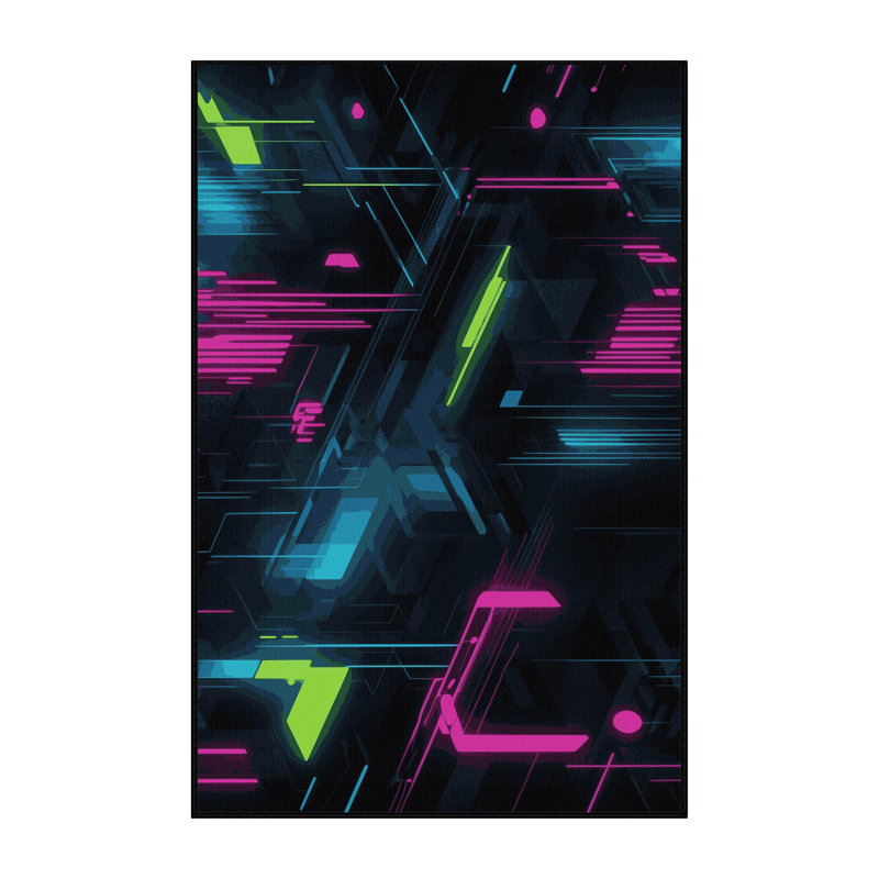 Photon Gleam Rug, Rectangle 4' x 6'