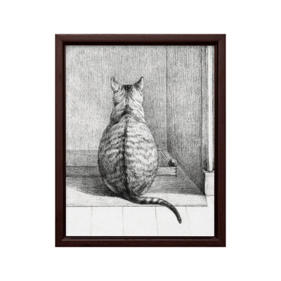 Jean Bernard - chat assis