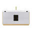 Ensemble de meuble-lavabo à simple cuve 60 po Turin avec plateau en pierre composite à grain blanc Turin-547642968