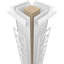 Colonne carrée classique en Magnolia avec capitonnage toscan et base Craftsman-71059593