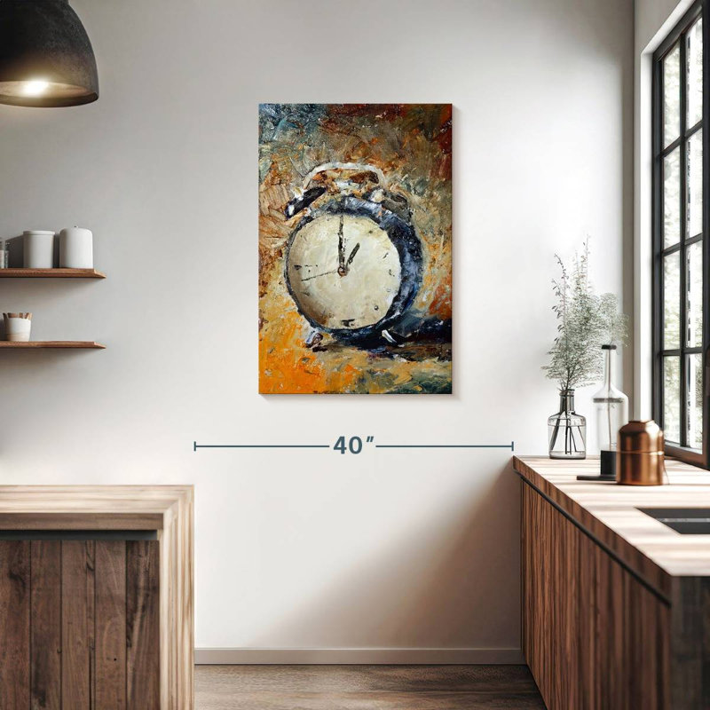 Kerner Abstract Clock, 36" H x 24" W