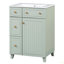 Armoire de meuble-lavabo 24 po avec lavabo en céramique, 2 tiroirs, 1 porte-125514687